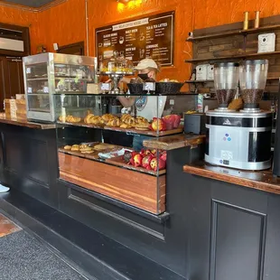 Pastries and a bit of the menu