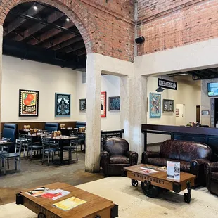 the interior of a restaurant