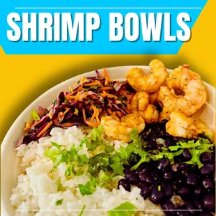 Old bay shrimp Bowls