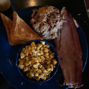Brisket and Pulled pork