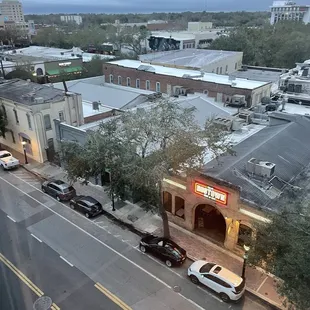 From above