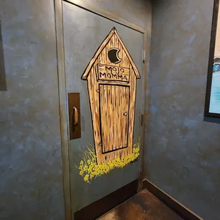 a door with a door handle