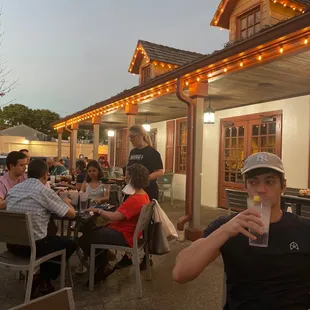 Great outdoor seating!