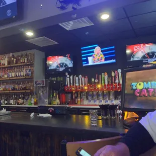 Bar area now open to the main area. Ick