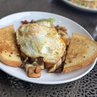 Farmhouse Hash with sourdough toast