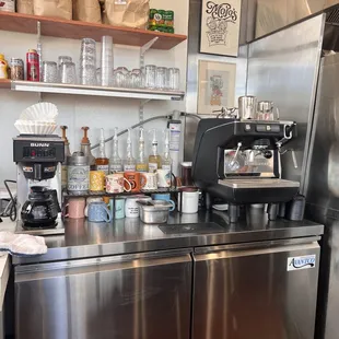 We serve local coffee