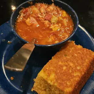 Brunswick stew, the Cornbread was the star