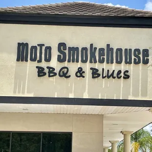 Main entrance signage