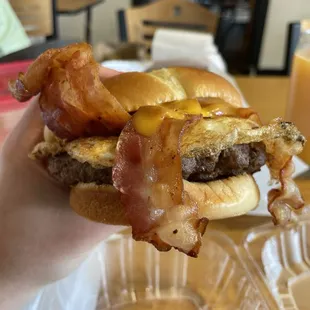 Breakfast burger