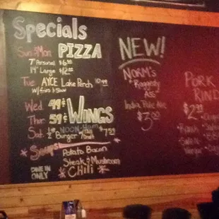 MoJoe's Food and Spirit daily specials