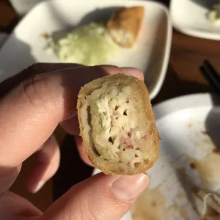 Spring roll mystery meat