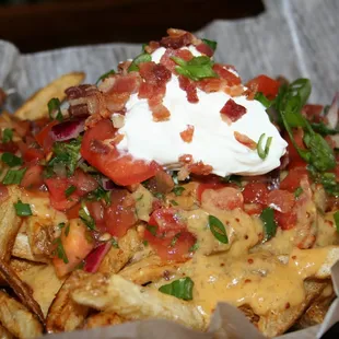 Loaded Beer Cheese Fries