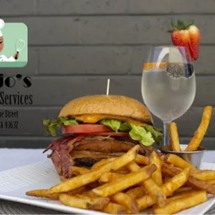 Mojo Burger with Fries