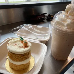 Carrot cake and chai smoothie