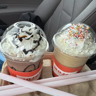 Peanut butter Mocha &amp; Christmas Cookie blended  Hit with the kids!