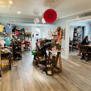 the inside of the shop