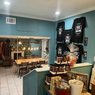 the kitchen and dining area