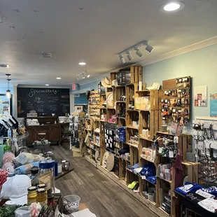 the inside of the store