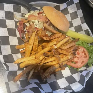 James Brown-N-Bleu Burger