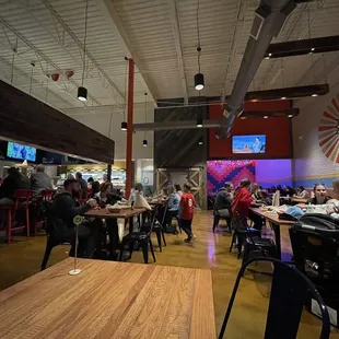 people sitting at tables