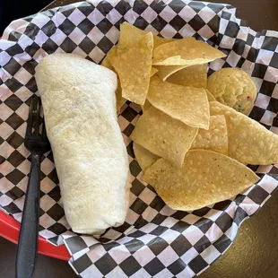 Pulled pork burrito.