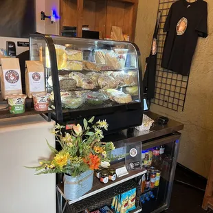 Newly renovated pastry case