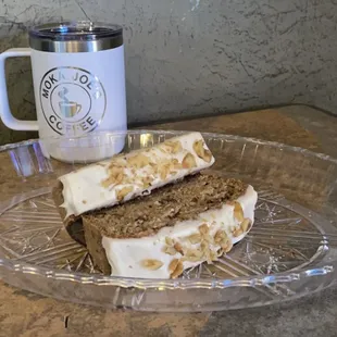 Locally hand crafted Carrot Cake bread