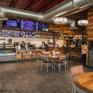the inside of the restaurant