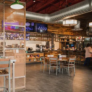 the interior of the restaurant