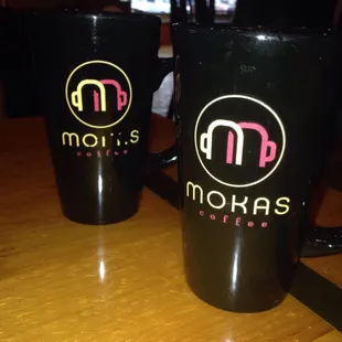 Flavored coffee in a mug with room for cream