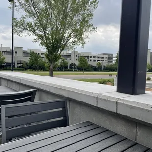 Outside
