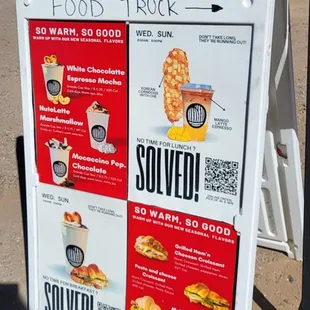 a sign for a fast food restaurant