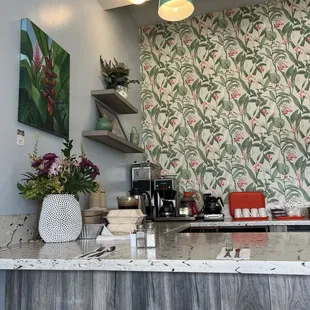 Inside bar seating