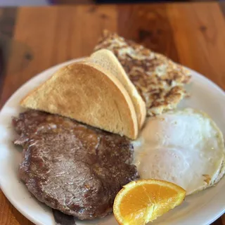 Rib Eye Steak & Eggs