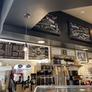 menus on the wall