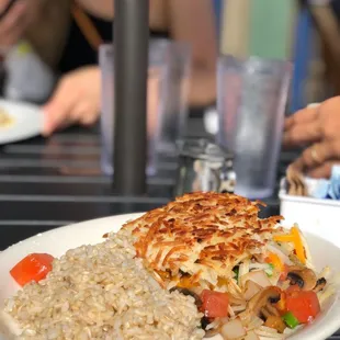 a plate of food