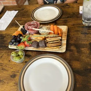 a plate of food on a table