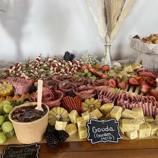 Grazing tables available for weddings, celebrations or meetings.