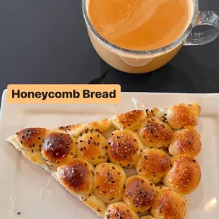 a slice of bread and a cup of tea