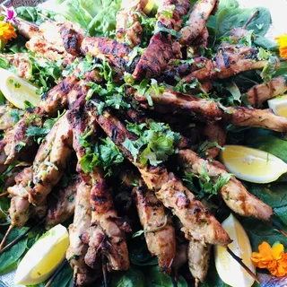 Satay of Chicken Plate