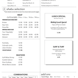Update lunch menu May2020