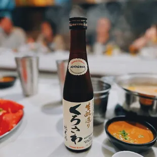 Kurosawa sake / $19 (300 ml)