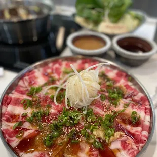 Toro and Fire Crab soup ALWAYS
