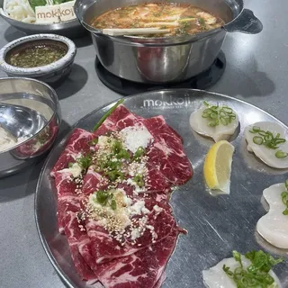 2 Item Flat Iron Mokkoji Cut Combination Set