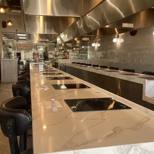 The expansive bar that seats 23!