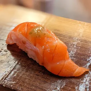 Salmon with fresh wasabi | IG: asianadventuretime
