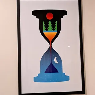 Wall art inside the restaurant