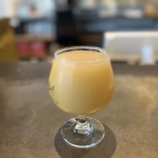 MOKSA MULE 2024 (COLLABORATION WITH LIVING HAUS)  SOUR BLONDE ALE W/ LIMES AND FRESH GINGER 5.5% ABV - slushie
