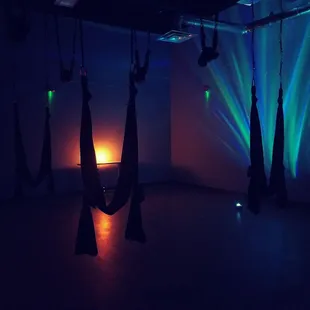 Southside yoga studio and spa, offering aerial yoga classes and teacher training.