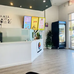 the inside of the restaurant